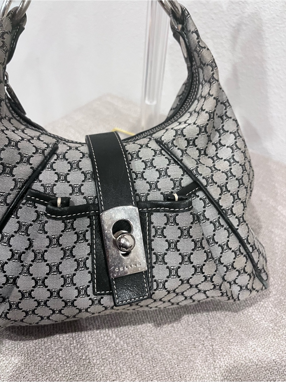 CELINE MACADAM SHOULDER BAG. - Picture 3 of 13